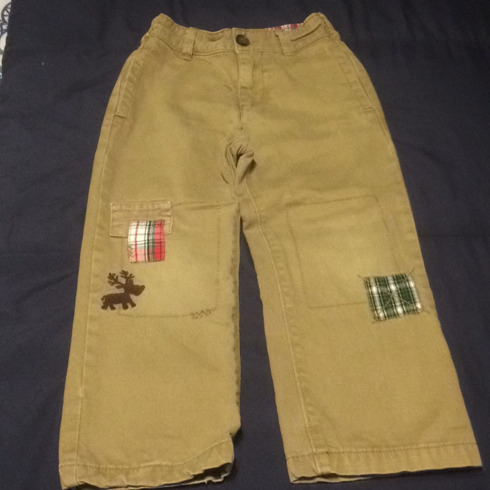 Osh Kosh B’gosh Boys 4T patchwork khakis